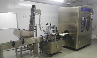 Automatic liquid filling line sample
